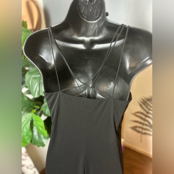 Vintage Laundry By Shelli Segal Black Strappy Maxi Dress - Picture 4 of 6